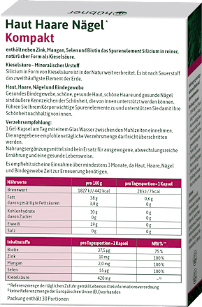 Haut Haare Nägel Kompakt Kapseln hübner