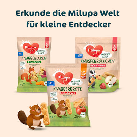 Kindersnack Knabberbrote Tomate-Rosmarin ab 15+ Monaten Milupa