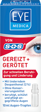 Augentropfen Gereizt und Gerötet EYE MEDICA