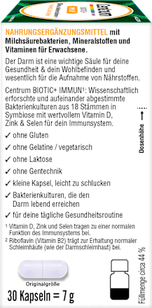 Biotic+ Immun Kapseln 30 St Centrum