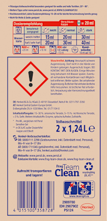 Vollwaschmittel Sensitive Gel Ultra Konzentrat (2x62WL)  Persil