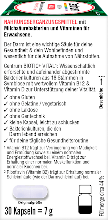 Biotic+ Vital Kapseln 30 St Centrum