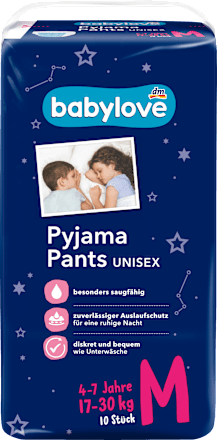 Pannolini a mutandina notte taglia M (17-30 kg) babylove