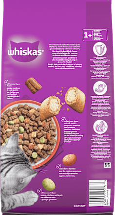 Trockenfutter Katze mit Rind, Adult 1+ Whiskas