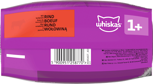 Trockenfutter Katze mit Rind, Adult 1+ Whiskas
