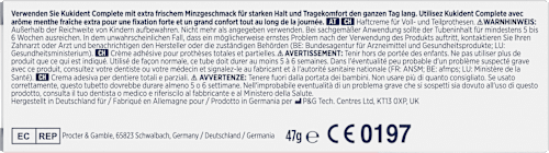 Haftcreme Complete Extra Frisch  Kukident