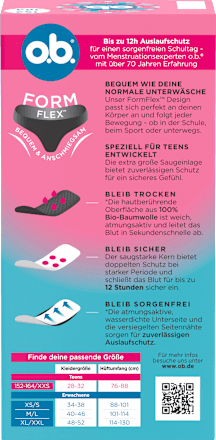 Periodenunterwäsche Slip Teens Gr. 152-164 o.b.