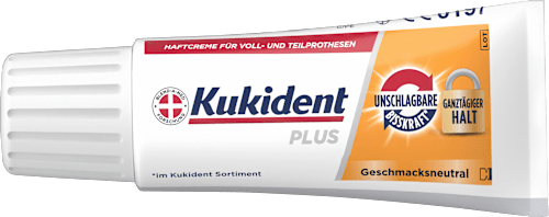 Haftcreme Plus Unschlagbare Bisskraft  Kukident