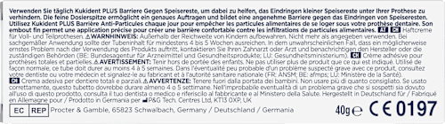 Haftcreme Plus Barriere geschmacksneutral  Kukident