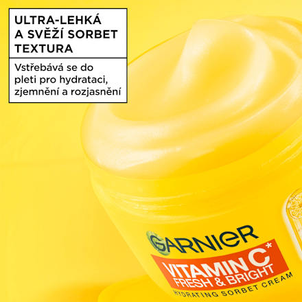 hydratační pleťový sorbet krém Vitamin C GARNIER