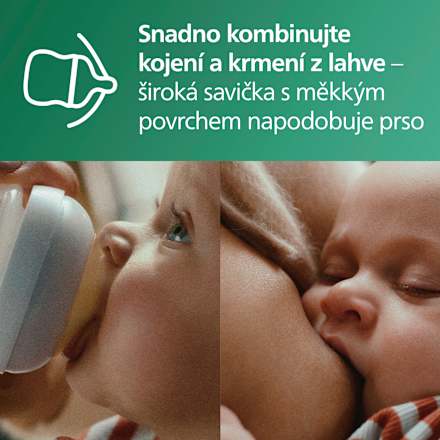 skleněná kojenecká lahev Natural Response 3-6m, 240ml PHILIPS AVENT