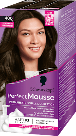 Haarfarbe Schaum 400 Dunkelbraun, 1 St Schwarzkopf Perfect Mousse