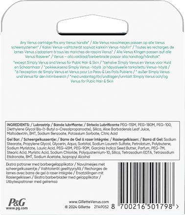 Rasierklingen, Pro Comfortglide Sensitive Gillette Venus