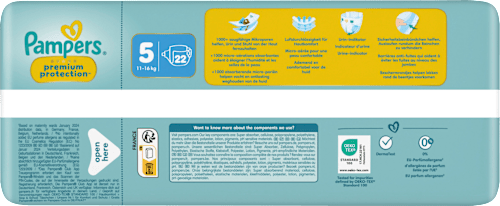 Windeln Premium Protection Gr.5 Junior (11-16 kg) Pampers premium protection