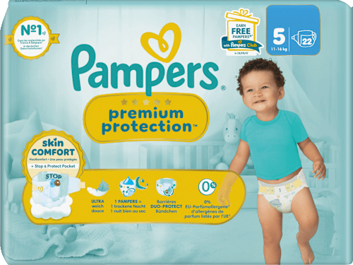 Windeln Premium Protection Gr.5 Junior (11-16 kg) Pampers