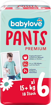 Pieluchomajtki Premium, rozmiar 6, XL, 15+ kg babylove