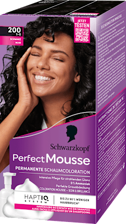 Haarfarbe Schaum 200 Schwarz, 1 St Schwarzkopf Perfect Mousse