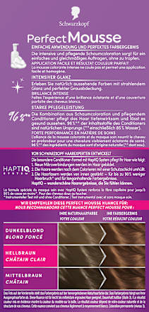 Haarfarbe Schaum 665 Helles Schokogold, 1 St Schwarzkopf Perfect Mousse