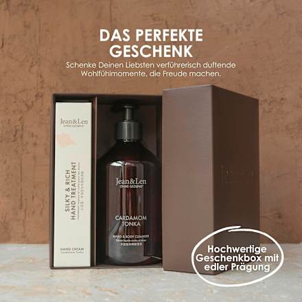 Geschenkset "hand ceremony" Cardamom & Tonka 2tlg Jean&Len