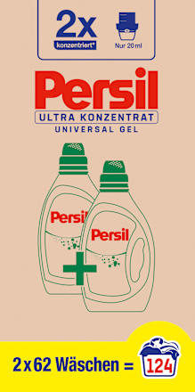 Vollwaschmittel Universal Gel Ultra Konzentrat (2x62WL) Persil