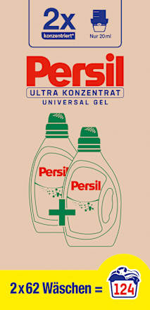 Vollwaschmittel Universal Gel Ultra Konzentrat (2x62WL) Persil