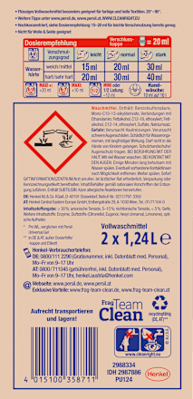 Vollwaschmittel Universal Gel Ultra Konzentrat (2x62WL) Persil