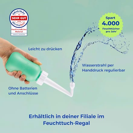 Po- und Intimdusche Mint, inkl. Reisebeutel und Deckel mybidet