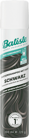Trockenshampoo mit Farbe Schwarz Batiste
