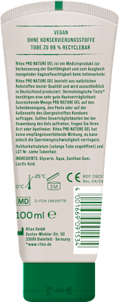 rossmann gleitgel ritex RITEX BIO GLEITGEL, 50 ML schon ab 6.1 EUR, PZN 10407168 main image 0