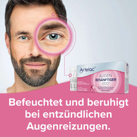Artelac Augen BESÄNFTIGER EDO 10 x á 0,5ml  2,4 mg/ml Hyaluronsäure (als Natriumhyaluronat), 20 mg/ml Ectoin, Natriumchlorid,  Natriumhydroxid Artelac
