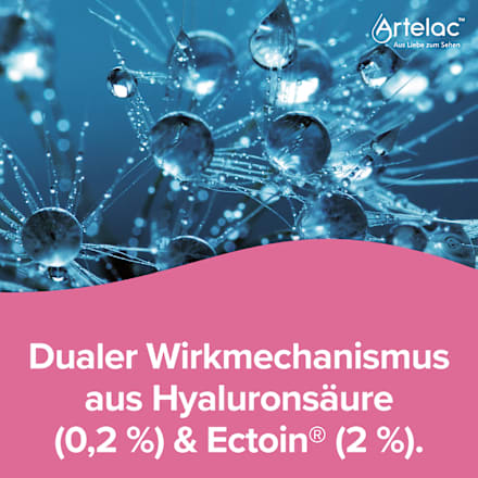 Artelac Augen BESÄNFTIGER EDO 10 x á 0,5ml  2,4 mg/ml Hyaluronsäure (als Natriumhyaluronat), 20 mg/ml Ectoin, Natriumchlorid,  Natriumhydroxid Artelac
