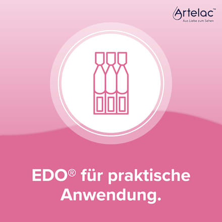 Artelac Augen BESÄNFTIGER EDO 10 x á 0,5ml  2,4 mg/ml Hyaluronsäure (als Natriumhyaluronat), 20 mg/ml Ectoin, Natriumchlorid,  Natriumhydroxid Artelac