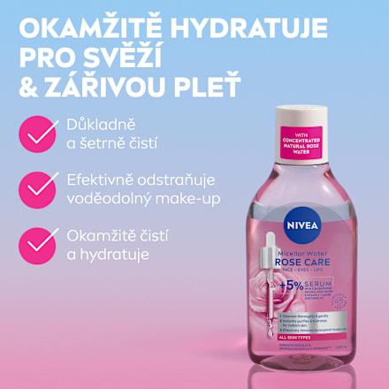 micelární voda Rose Touch dvoufázová NIVEA