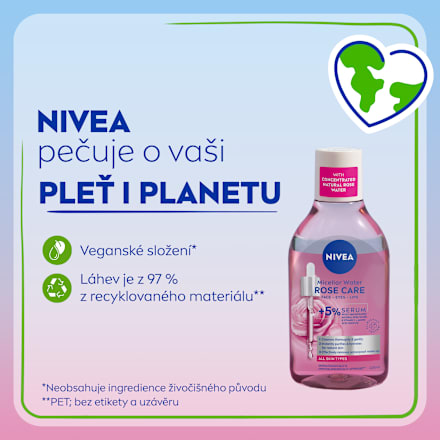 micelární voda Rose Touch dvoufázová NIVEA