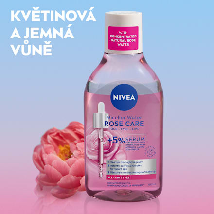 micelární voda Rose Touch dvoufázová NIVEA