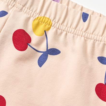 Leggings Pro Climate mit Kirschen-Muster, beige, Gr. 116 ALANA