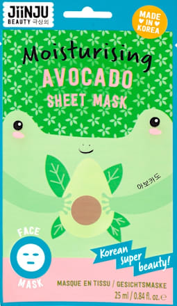 Maska za obraz v obliki krpice Avocado JiiNJU BEAUTY