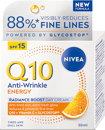 Energizujúci denný pleťový krém proti vráskam Q10 Energy OF 15 NIVEA