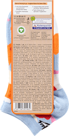 kontníkové ponožky modré barevné, vel. 35-38 Fascino