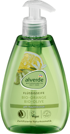 Tekuté mydlo s bio-olivou a bio-pomarančom alverde NATURKOSMETIK