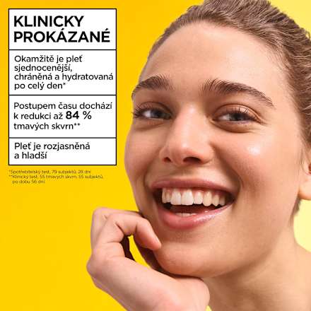 Vitamin C denní pleťový tónovací fluid Wonder Tint, Light 50+ GARNIER