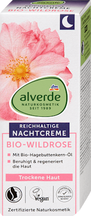 Nachtcreme Wildrose alverde NATURKOSMETIK