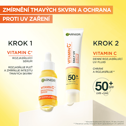 rozjasňující pleťová esence Vitamín C GARNIER