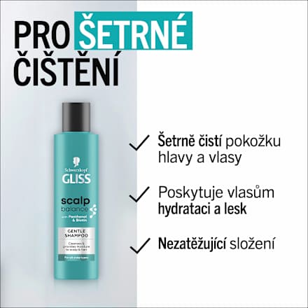 šampon jemný Scalp Balance Schwarzkopf GLISS