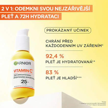 pleťové sérum Vitamin C, krémové GARNIER SKIN NATURALS