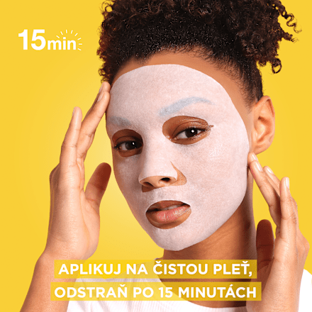 textilní pleťová maska Vitamín C GARNIER SKIN NATURALS