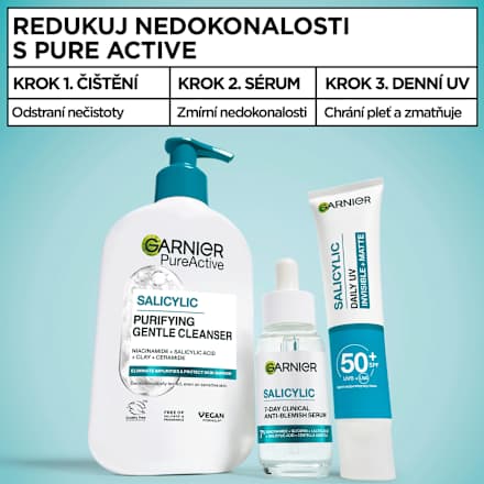 Pleťové sérum proti nedokonalostiam Salicylic 7-Day Clinical GARNIER PureActive