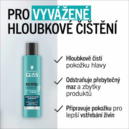 šampon hloubkově čisticí Scalp Balance Schwarzkopf GLISS