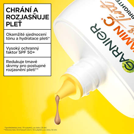 Vitamin C denní pleťový tónovací fluid Wonder Tint, Medium 50+ GARNIER