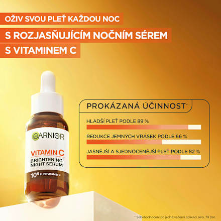 noční pleťové sérum Vitamín C GARNIER SKIN NATURALS